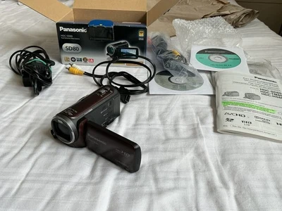 Panasonic Camcorder HDC-SD80 weinRot Full HD Touchscreen Vintage  einwandfrei - Bild 1 von 4