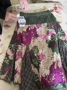 Joe Browns Skirt Size 32 Short Floral With Lace Underskirt Brand New - Picture 1 of 6