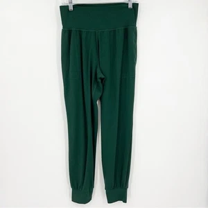 Athleta Salutation Jogger verde medio tempo libero tasche rotonde elasticizzato - Foto 1 di 5