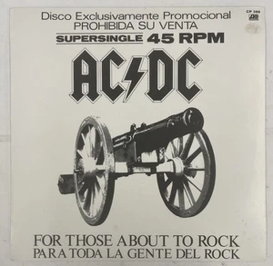 AC/DC- For Those About To Rock (We Salute You) Atlantic Promo 12” Super 45 RPM - Picture 1 of 6