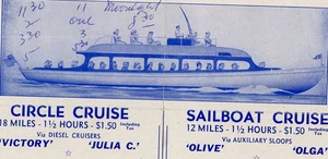 Prospekt Atlantic City Starn's Captain New Jersey NJ Inlet Yacht Pier Miss Boat - Bild 1 von 4