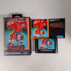 Sonic the Hedgehog 2 Sega Mega Drive Videojuego Manual PAL - Imagen 1 de 8