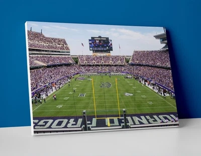 TCU Football Stadium Poster or Canvas - TCU Horned Frogs Football Wall Art Decor - Image 1 of 4