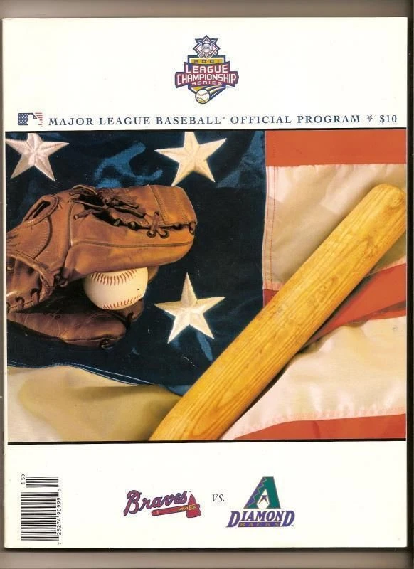 2001 NLCS Program Atlanta Braves Arizona Diamondbacks NL championship - Image 1 of 1