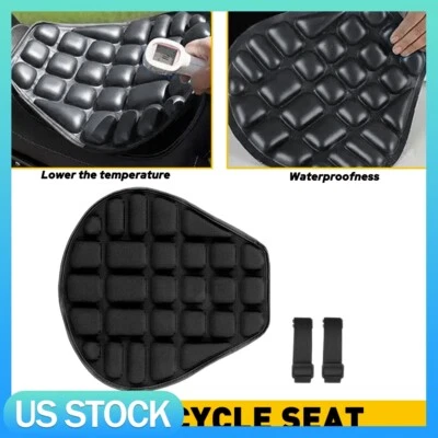 Universal Comfort Motorcycle Gel Seat Cushion Pillow Pad Pressure Relief Cover - Image 1 of 4