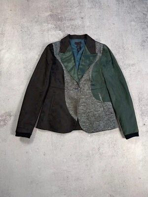 Blazer chaqueta multicolor Custo Barcelona de diseñador con retazos talla 38 Foto 1 de 4