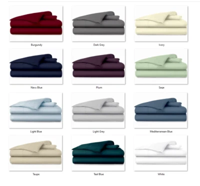 Набор простыней My Dreams Egyptian Giza с подушкой, 4 шт. — 18-дюймовые глубокие карманы 1000-TC - Изображение 1 из 4