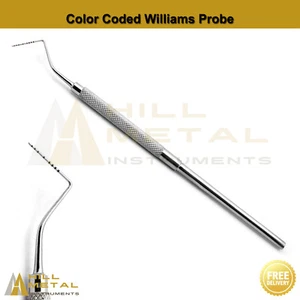 Dental Williams Marking Probe Color Coding Dentist Explorer Michigan Probes - Picture 1 of 3
