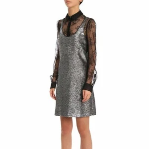 BNWT Boutique Moschino Metallic Dress UK10 M US6 RP£580 short party mini shiny - Picture 1 of 4