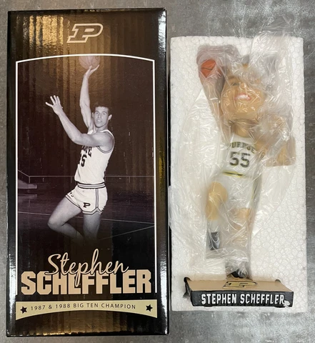 Stephen Scheffler Purdue Boilermakers Basketball SGA Bobblehead, Big Ten NCAA Cover