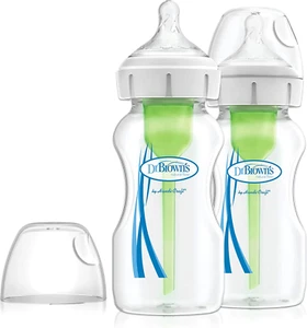 Dr Brown'S Natural Flow Anti-Colic Options+ Wide-Neck Baby Bottle, 9Oz/270Ml, wi - Picture 1 of 12