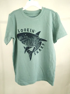 Camiseta trituradora manga corta Life is Good Kid aspecto afilado azul tiburón mediana 81164 Foto 1 de 4