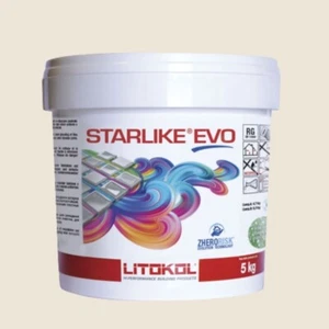 Litokol Starlike Evo 208 Sabbia Crème II Réisne Époxyde Colle Fuge 5kg Seau - Afbeelding 1 van 2