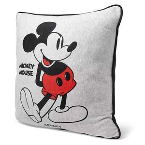 Walt Disney Parks Mickey Mouse Gray Throw Pillow New Tags 18 Inch NIB - Picture 1 of 2