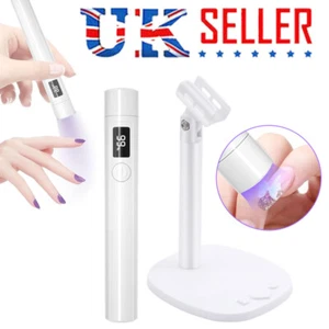 Portable Mini LED UV Gel Curing Lamp Light Dryer Fast Cure Nail Flashlight Torch - Picture 1 of 12