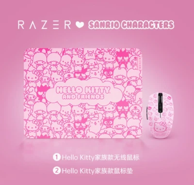 Razer x Sanrio Hello Kitty & Friends Orochi V2 Gaming Mouse and Mouse Pad Combo - Bild 1 von 4