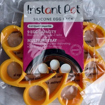Instant Pot, Yellow Official Silicone Egg Rack, Compatible with 6-quart, 8-quart - Image 1 of 4