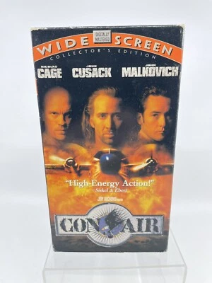Con Air (VHS Tape, 1998) Nicolas Cage, John Cusack, John Malkovich - Image 1 of 3