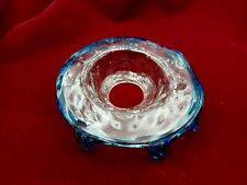 Antique Venetian Murano chandelier glass pan dish blue and clear C1900 ebm8