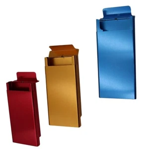 100's Cigarette Case Smoke Tobacco Box Lightweight Holder Windproof Aluminum - Picture 1 of 16