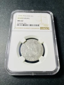 Poland 1596 6G NGC MS62 - Picture 1 of 2