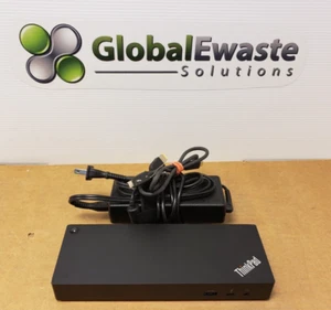 Station d'accueil Lenovo 40AN DK1841 ThinkPad Thunderbolt 3 WorkStation avec 135 W AC et USB-C - Photo 1/9