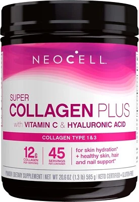 NEOCELL SUPER COLAGENO PLUS 585gr con Acido Hialuronico, vitamina C, BEST PRICE! - Imagen 1 de 4