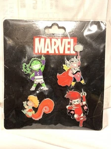 2015 nuovo SDCC Marvel Women Skottie Young set 4 pin lei Hulk scoiattolo ragazza - Foto 1 di 1