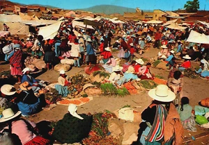 Postal vintage Bolivia Cochabamba Mercado BS.35 - Imagen 1 de 2