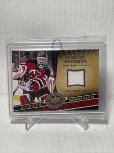 Martin Brodeur Devils 2009 UD 20th Anniversary Sports Memorabilia Patch