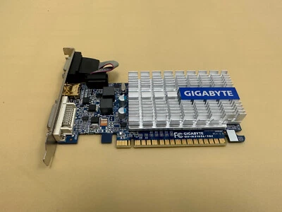 GV-N210SL-1GI GIGABYTE GEFORCE 210  1GB DDR3  VIDEO GRAPHICS CARD - Image 1 of 4
