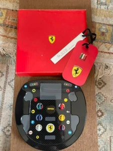 Ferrari Gift Set: Ferrari Steering Wheel Key-Chain & Red Ferrari Pen w/Box - Picture 1 of 24