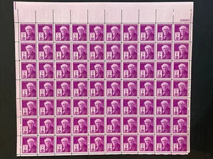 1947 sheet - Thomas Edison Sc# 945 - Picture 1 of 2