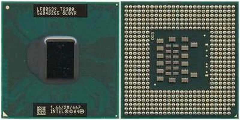 CPU PROCESSORE INTEL 1.66 2M 667 T2300 SL8VR PENTIUM DUAL CORE NOTEBOOK 1600 PC - Immagine 1 di 1