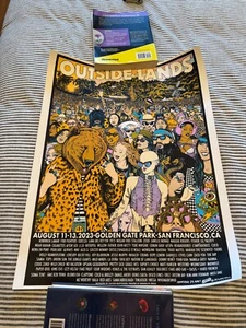 Outside Lands 2023 Poster Foo Fighters Kendrick Lamar AP Signed OFFICIAL Print - Picture 1 of 1