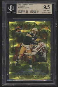1997 Packers Score Premiere #1 Brett Favre BGS 9.5 Gem Mint - Picture 1 of 3