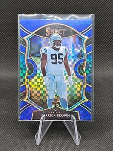Panini Select Derrick Brown #87 Concourse Blue Prizm 150/175 Rookie RC 2020 - Imagen 1 de 2