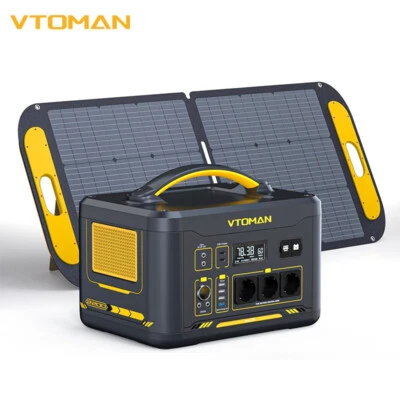 VTOMAN 2200W/1500W Tragbare Powerstation 1548Wh Solargenerator LiFePO4 Camping