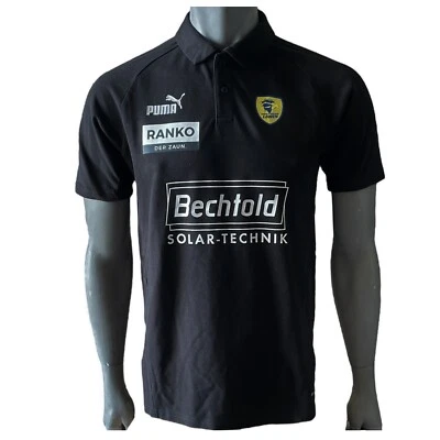 Puma Rhein Neckar Löwen STAFF Teamfinal Casuals Polo Herren T-Shirt schwarz SALE