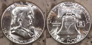 1956 50c Franklin Half Dollar FULL BELL LINES GEM BU! 90% Silver - Picture 1 of 3