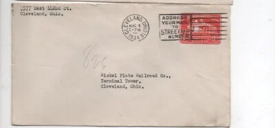 United States entire U525 to Cleveland OH slogan cancel lot b - Image 1 of 2