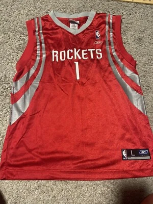 Camiseta Reebok Houston Rockets Tracy McGrady NBA Rara Adulto Talla L Foto 1 de 4