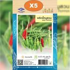 Garden Chili Seeds, Gardening Best Thai Seeds From Thailand 120 Seeds X 5 Packet