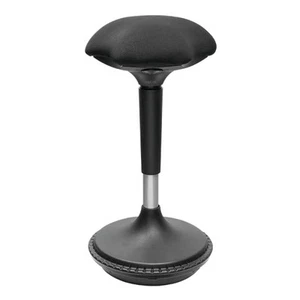Logilink Ergonomischer Schreibtischhocker Schwarz - Afbeelding 1 van 6