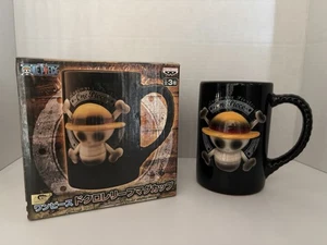 *NUEVO/ABIERTO* TAZA DE CERÁMICA MUGIWARA PIRATAS CAPITÁN LUFFY DE UNA PIEZA DE BANPRESTO - Imagen 1 de 4