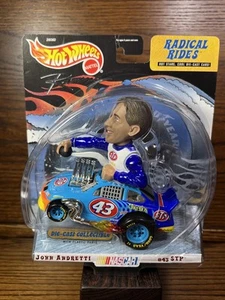 Hot Wheels JOHN ANDRETTI 1/43 RADICAL RIDES Car W Big Head #43 STP Cheerios W31 - Picture 1 of 4