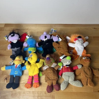 Vintage 1997 Tyco Sesame Street Jim Hensen Bean Bag Plush Lot Of 11 - Image 1 of 4