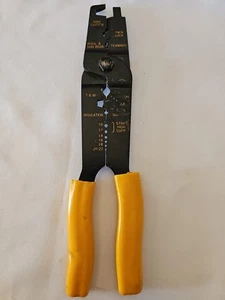 Heavy Duty Wire Terminal Crimp Tool 22-10 AWG Cuts Crimps & Strips - Picture 1 of 5