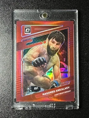 2022 Panini Donruss Optic UFC - Magomed Ankalaev #10 Red Prizm /199 - Image 1 of 4
