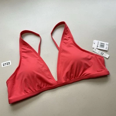 Roxy Bikini Top XL Red SD Beach Classics Elong Triangle - Image 1 of 4